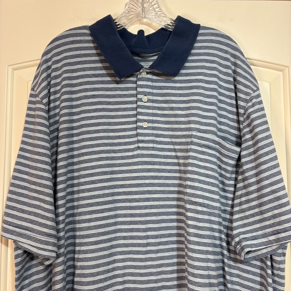 The Foundry Supply Co. Bundle Mens 4XL Button Down Polo Shirt Short Sleeve Blue‎ - Picture 10 of 15